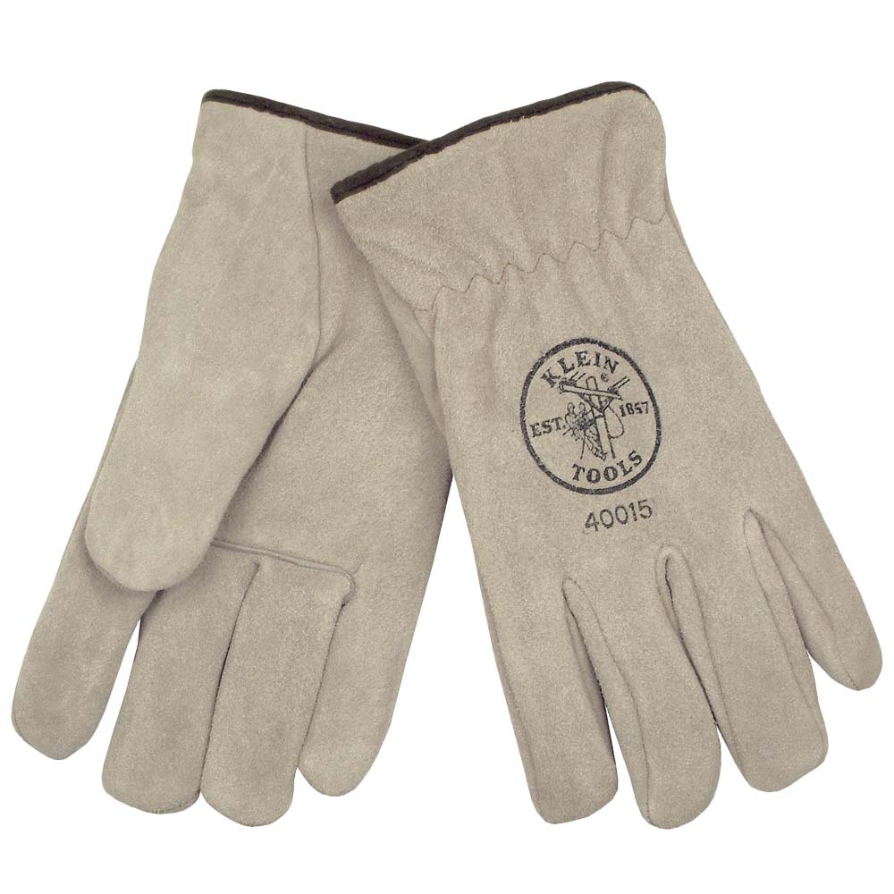 Klein Tools 40021 Deerskin Work Gloves, MEDIUM
